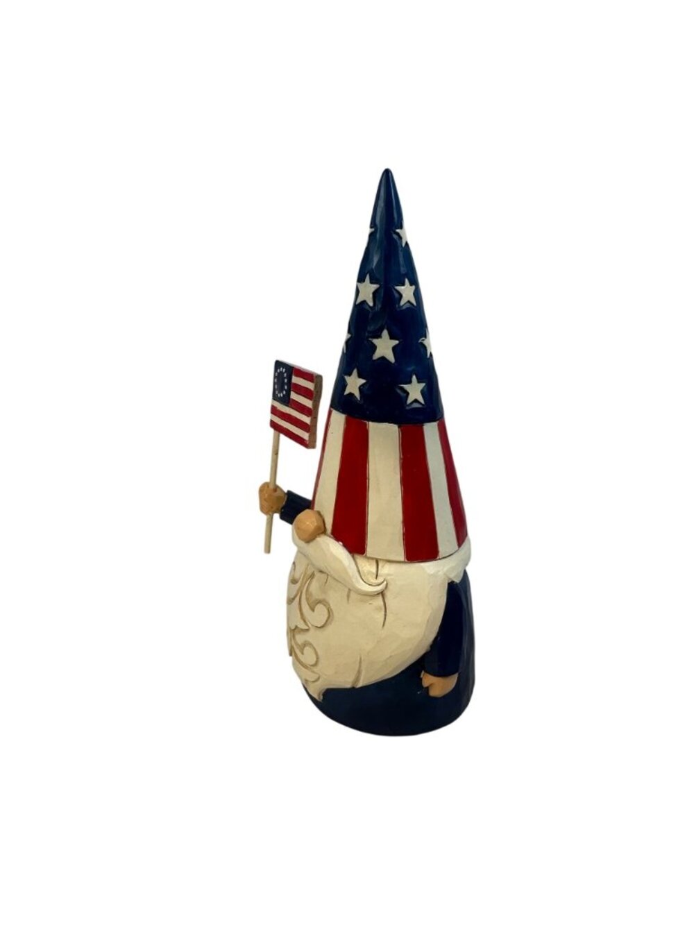 Jim Shore Patriotic Gnome Figurine Betsy Ross Flag Stars & Stripes Hat Americana - Picture 6 of 7
